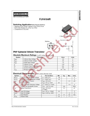 FJV4104RMTF datasheet  